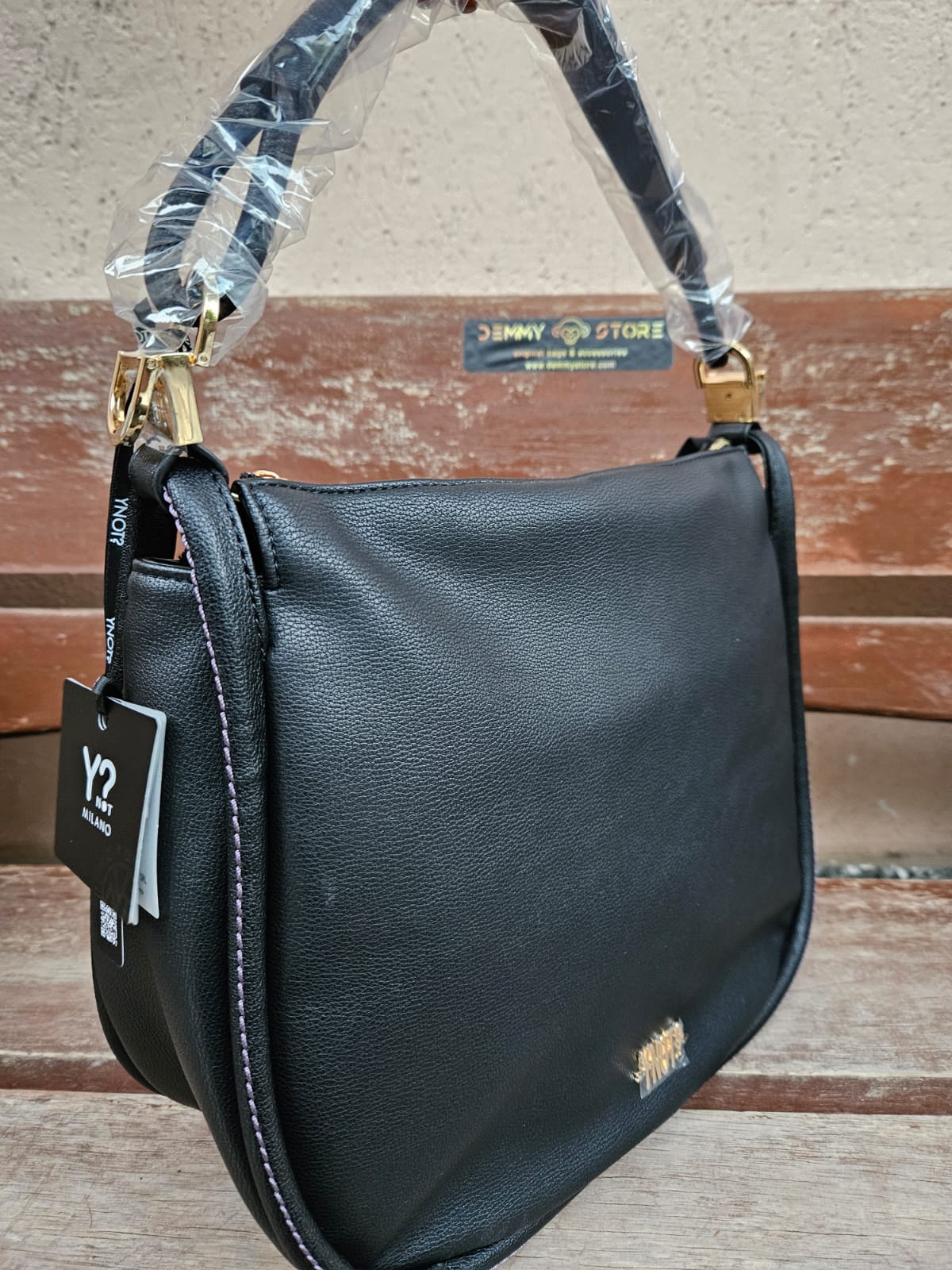 Ynot? Borsa hobo FAN010 nera