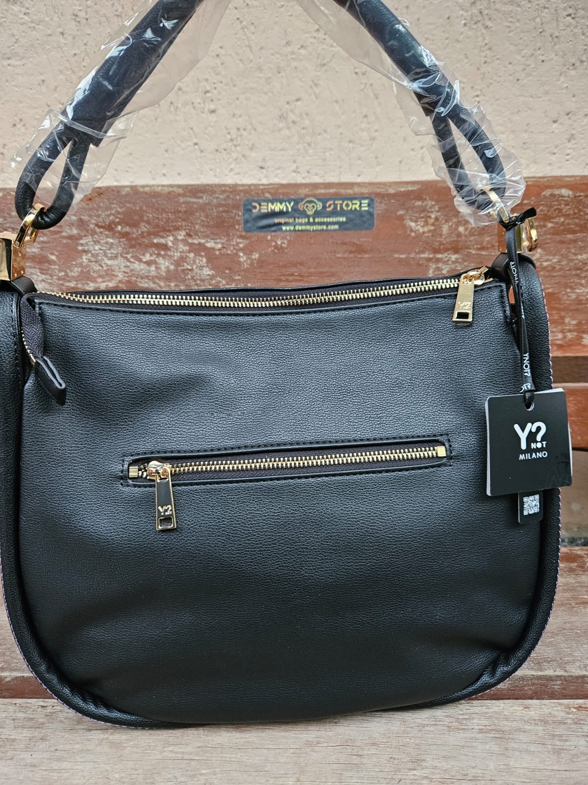 Ynot? Borsa hobo FAN010 nera
