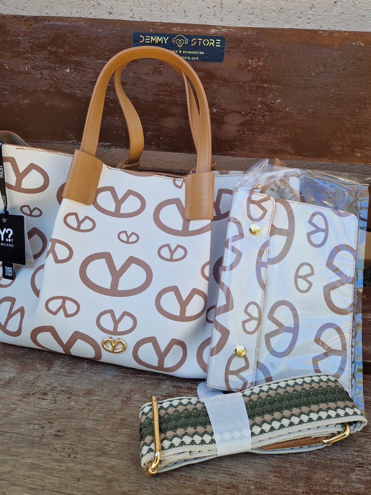 Ynot? Borsa a mano MAT708 cream
