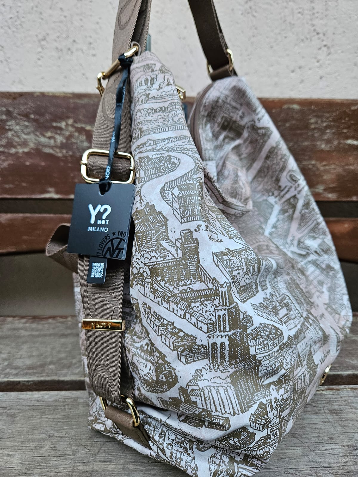 Ynot? Borsa e zaino GUM001 almond