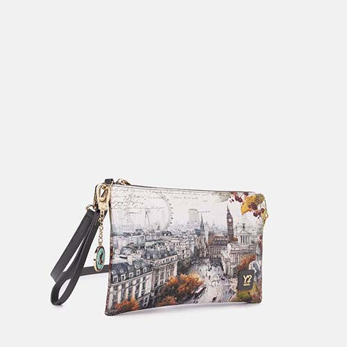 Ynot? Clutch bag YES303 LONDON BERRY