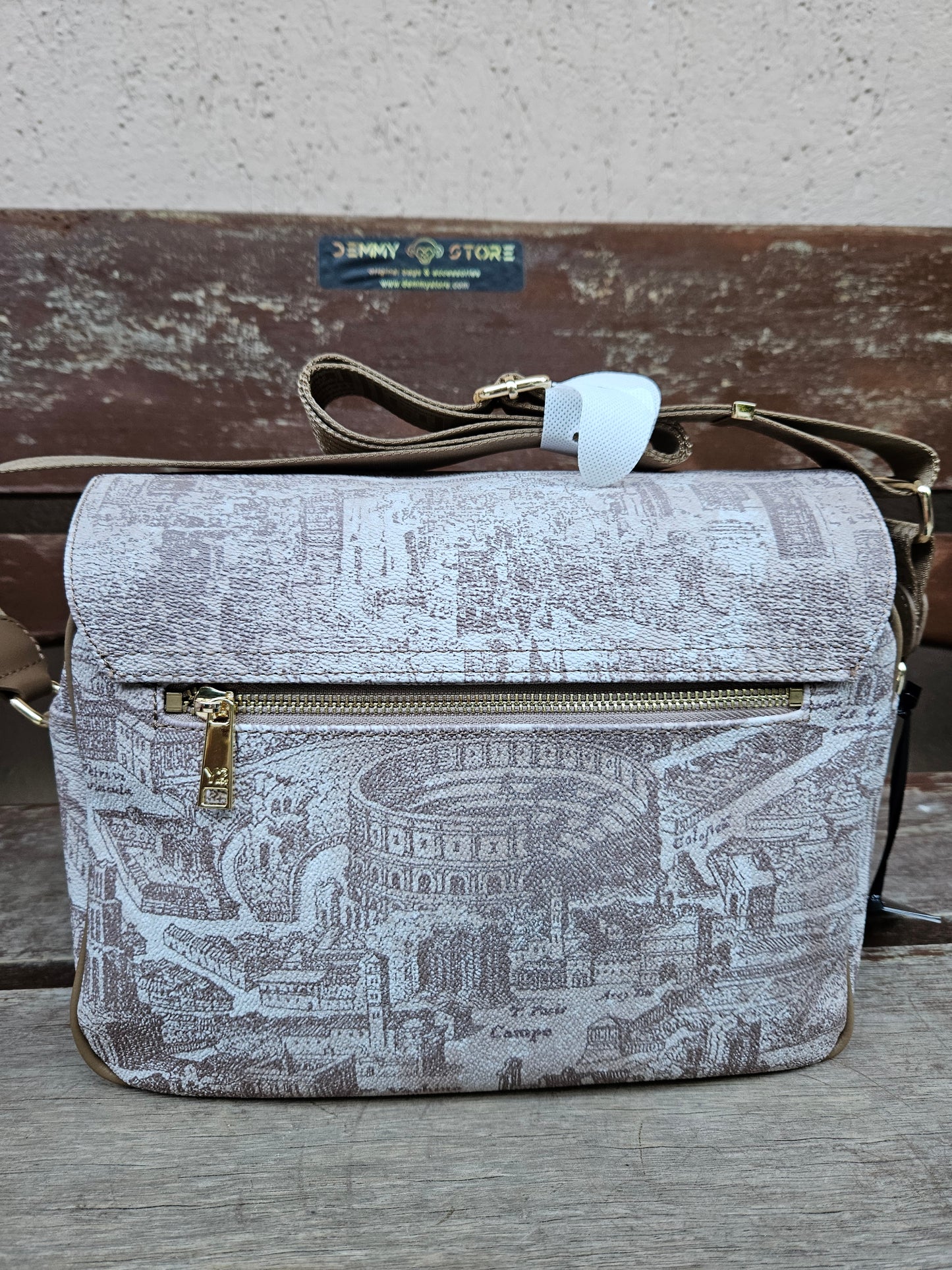 Ynot? Flap bag ETE007 almond