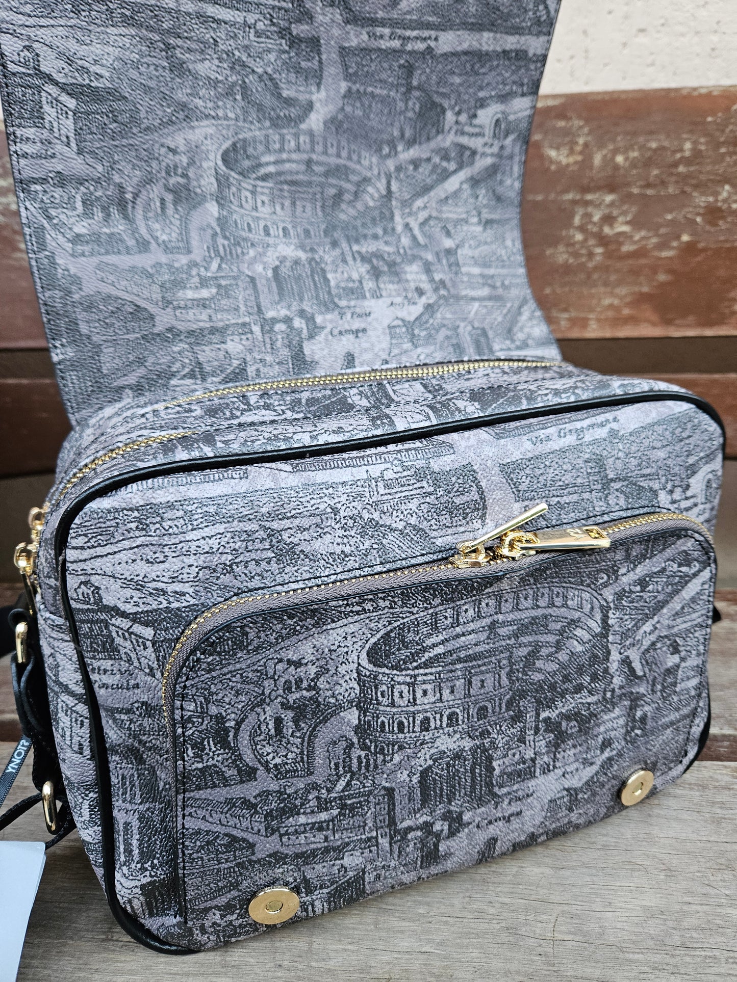 Ynot? Flap bag ETE007 grey