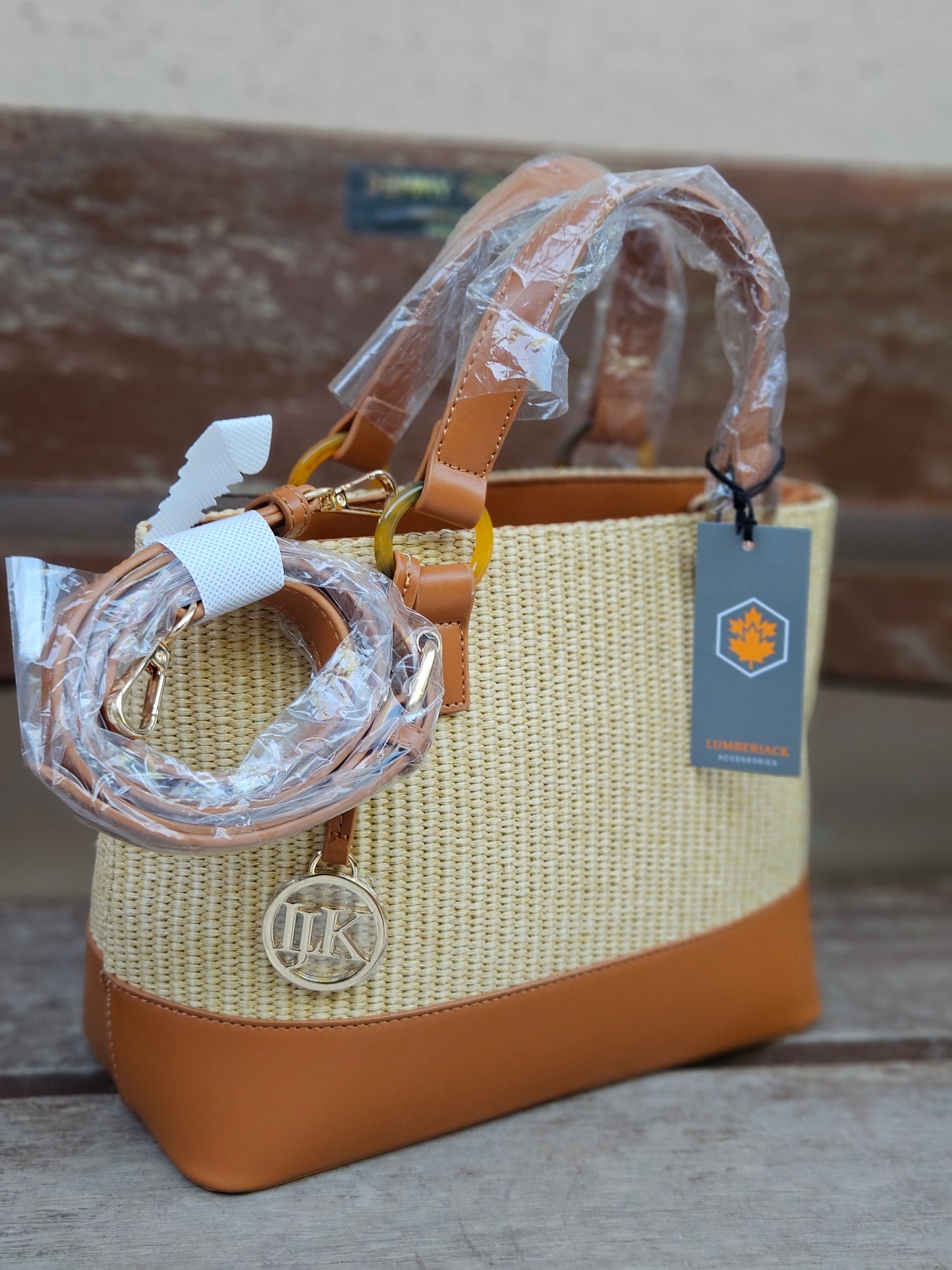 Borsa a mano marrone LKP03WBA1002