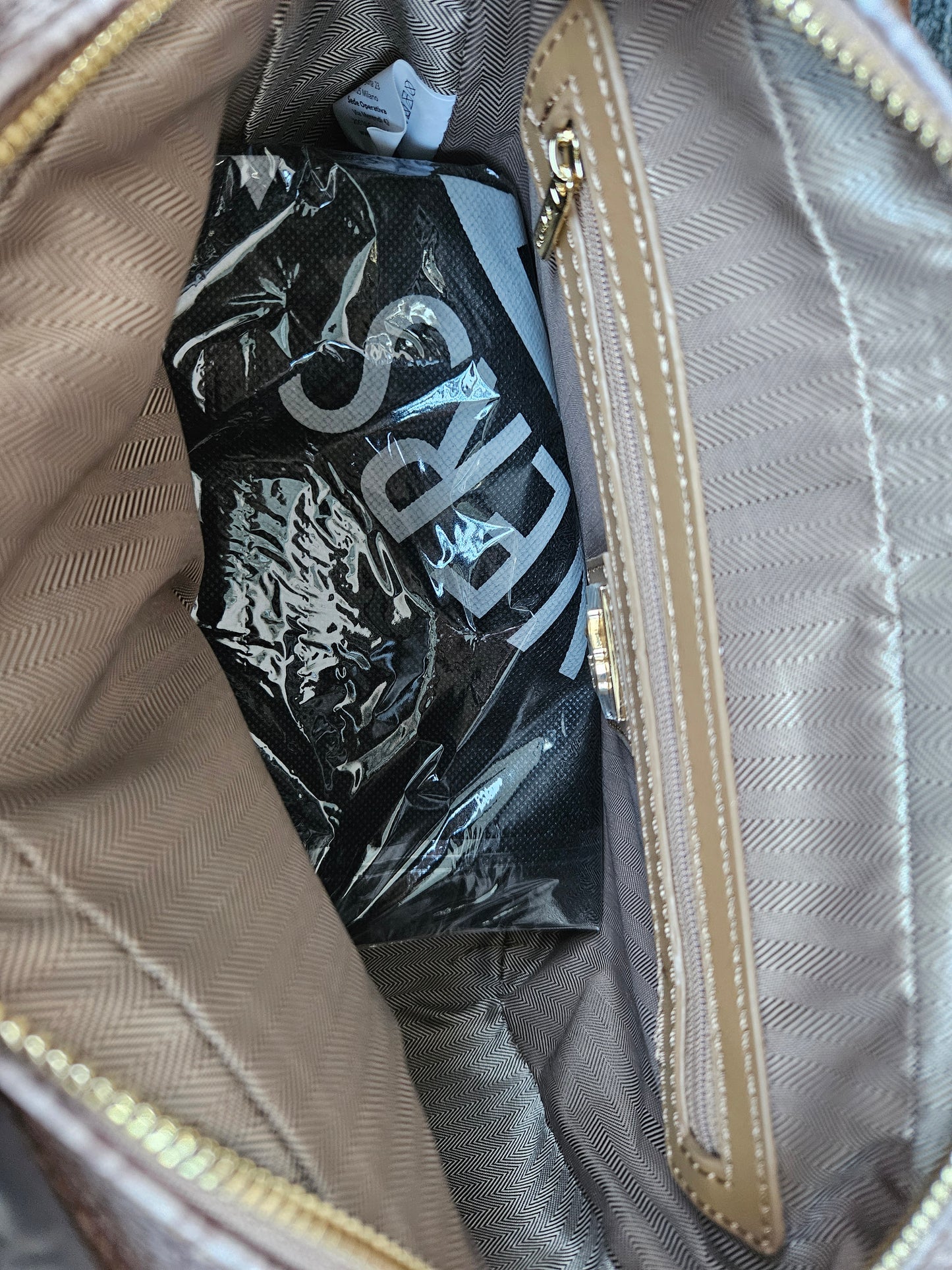 Ynot? Flap bag ETE007 almond