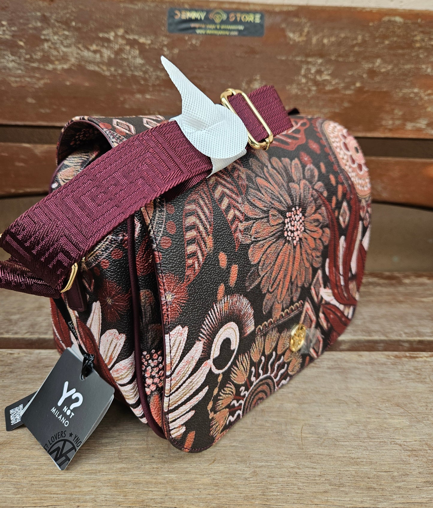Ynot? Flap bag IKE007 natural
