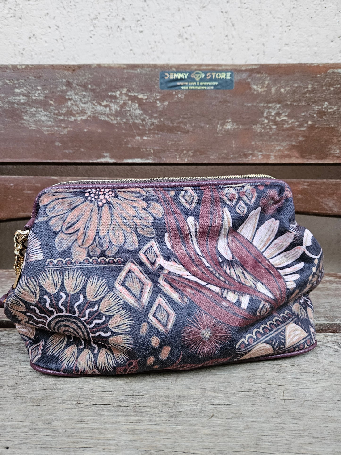 Ynot? Clutch bag IND004 natural