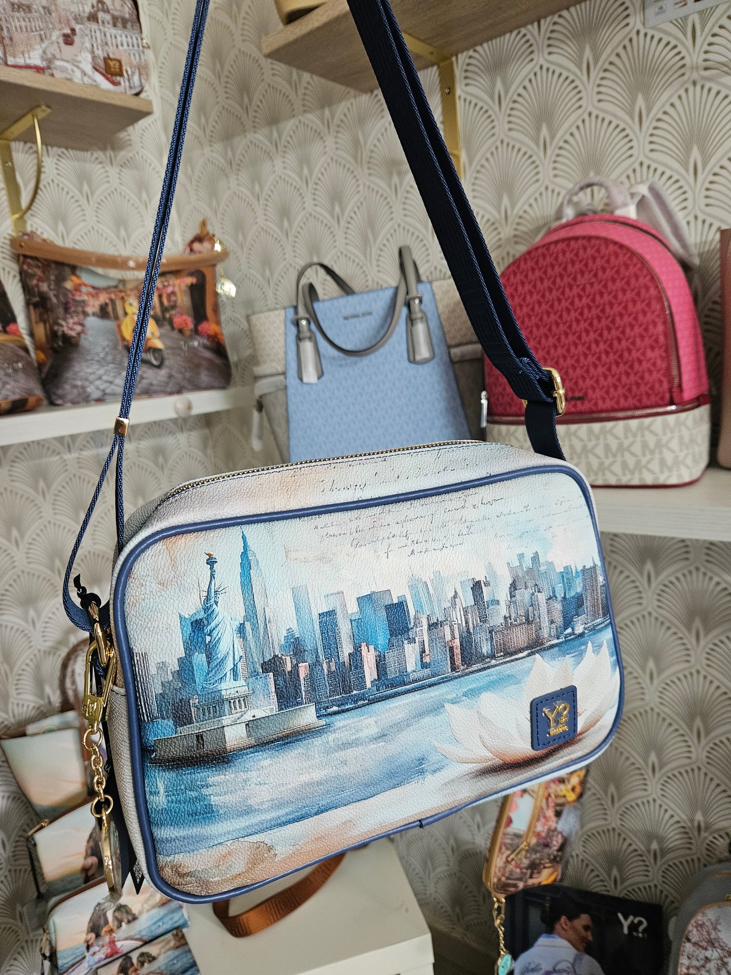 Ynot? Camera bag YES440 Liberty jeans