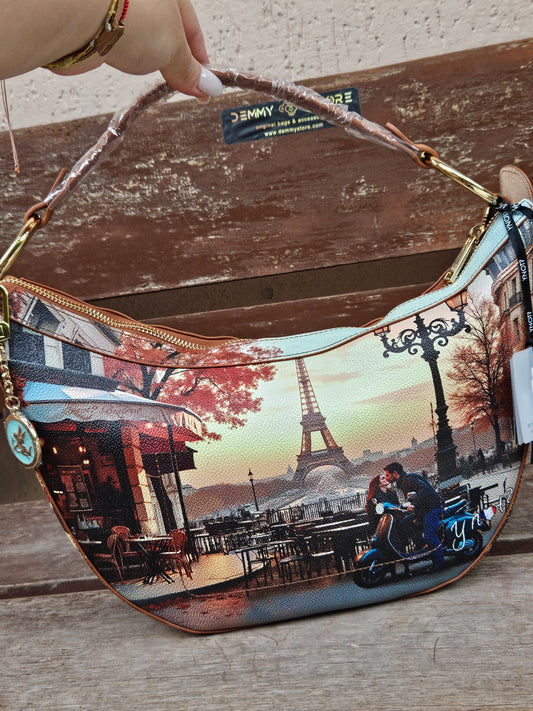 Ynot? Tracolla mezzaluna Kisses from Paris YES715