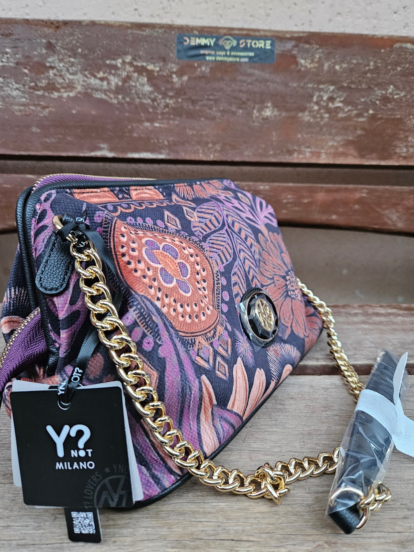 Ynot? Clutch bag IND004 berry