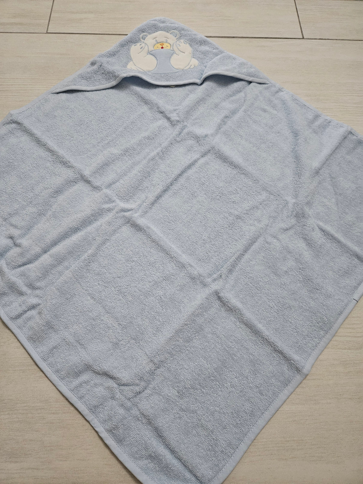 Accappatoio triangolo Orsetto azzurro