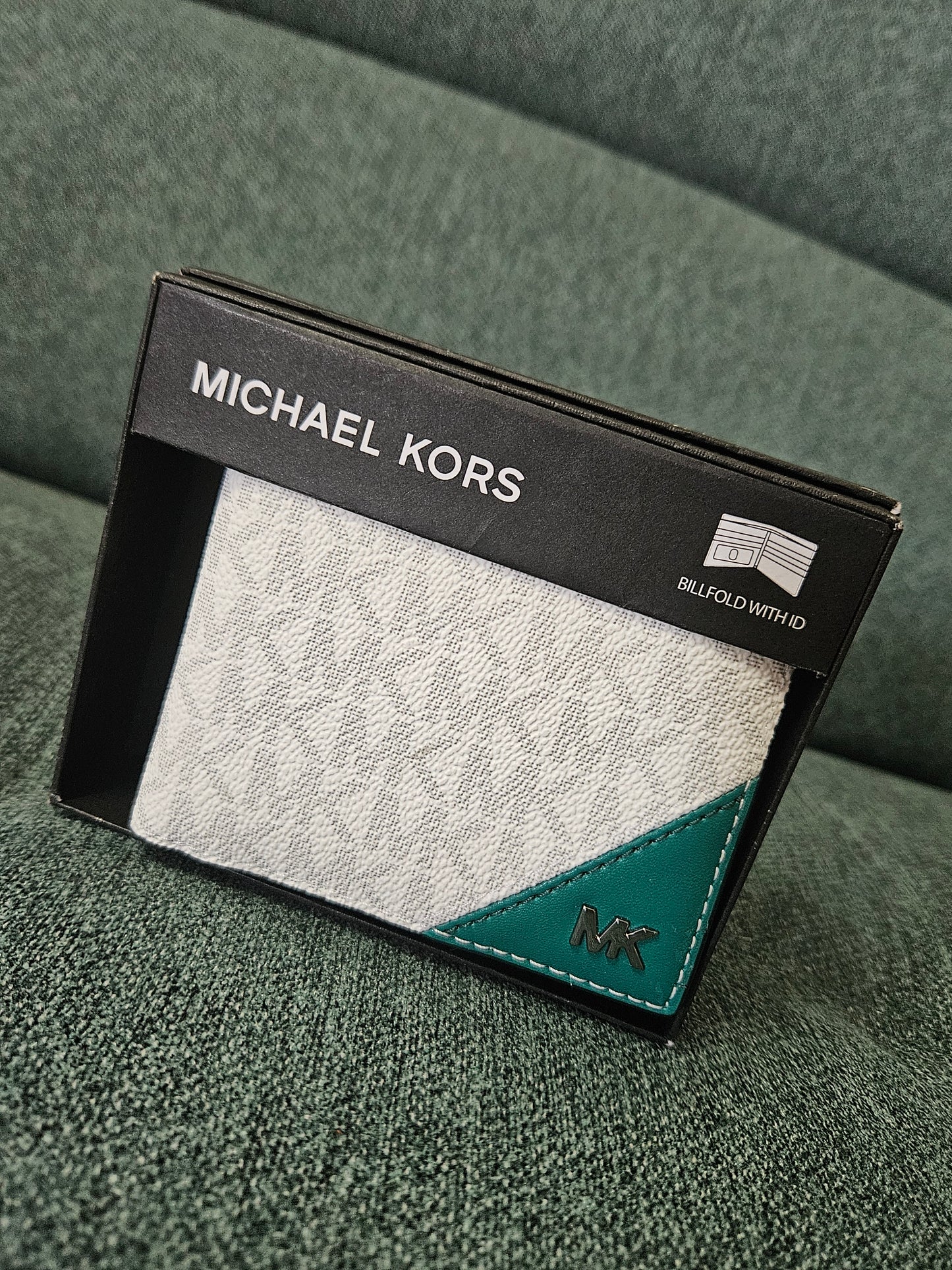 Portafoglio Cooper bianco/verde