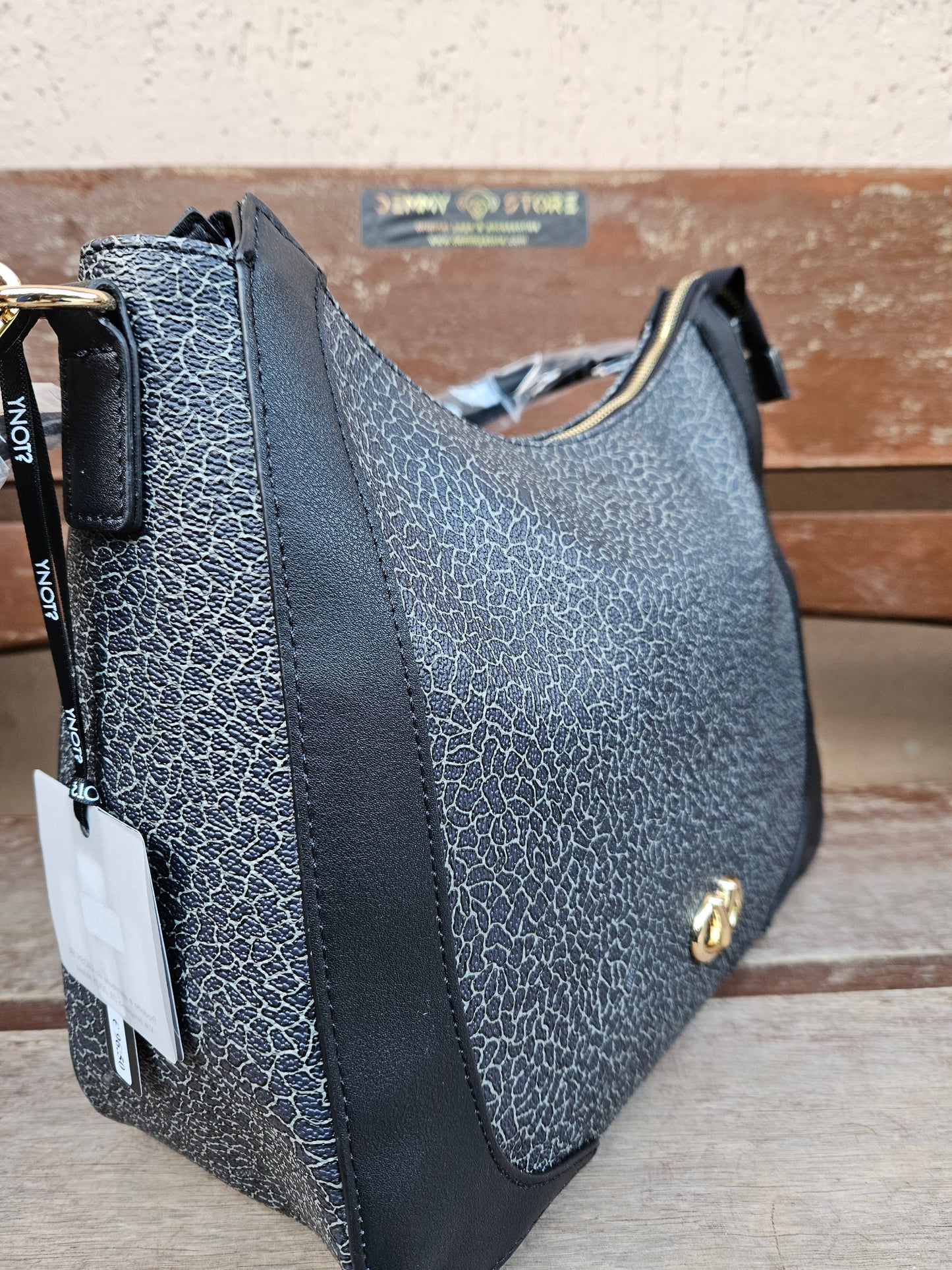 Ynot? Hobo bag LUX105 nero