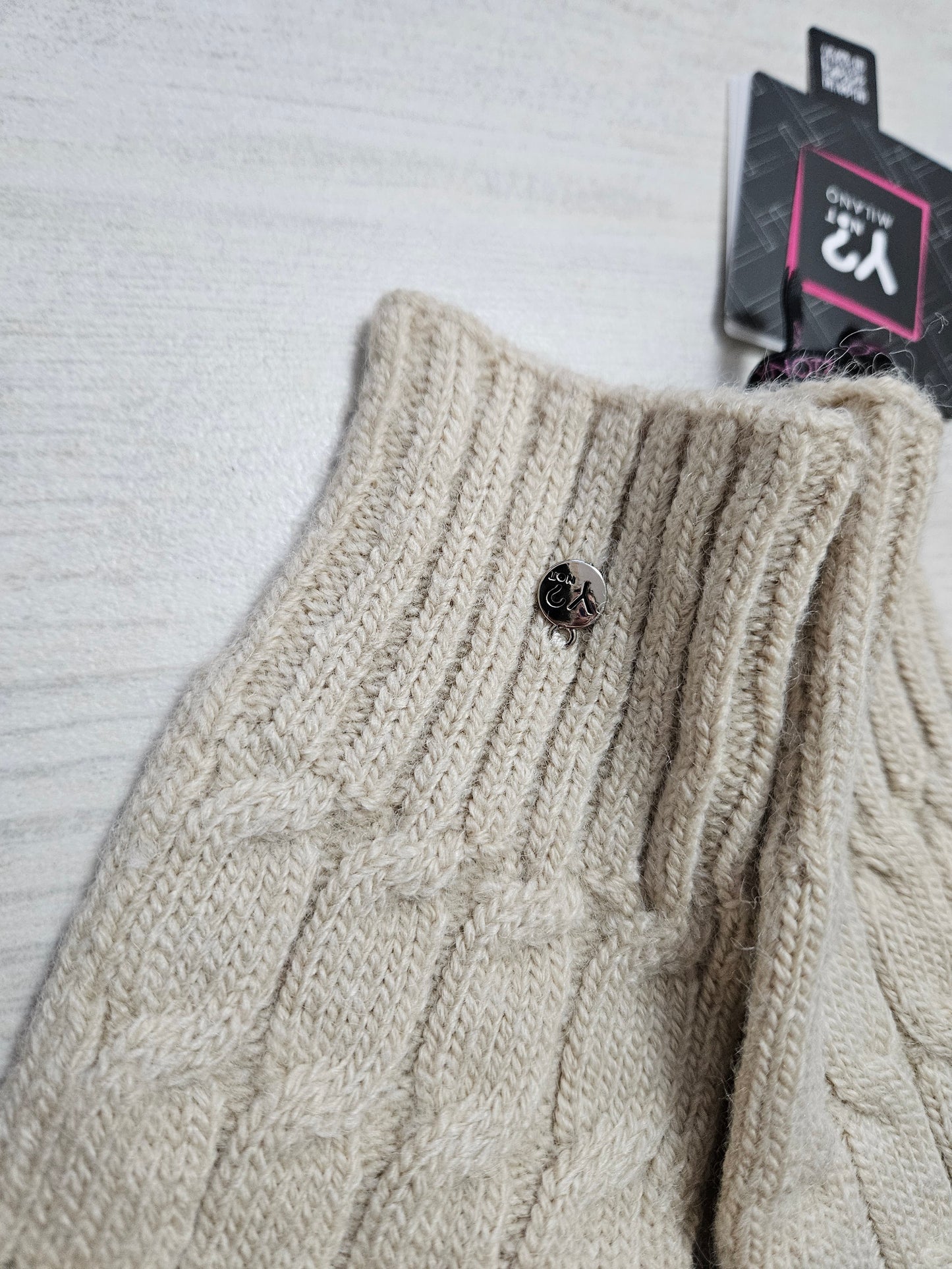 Ynot? Guanti in maglia GTR002 tan