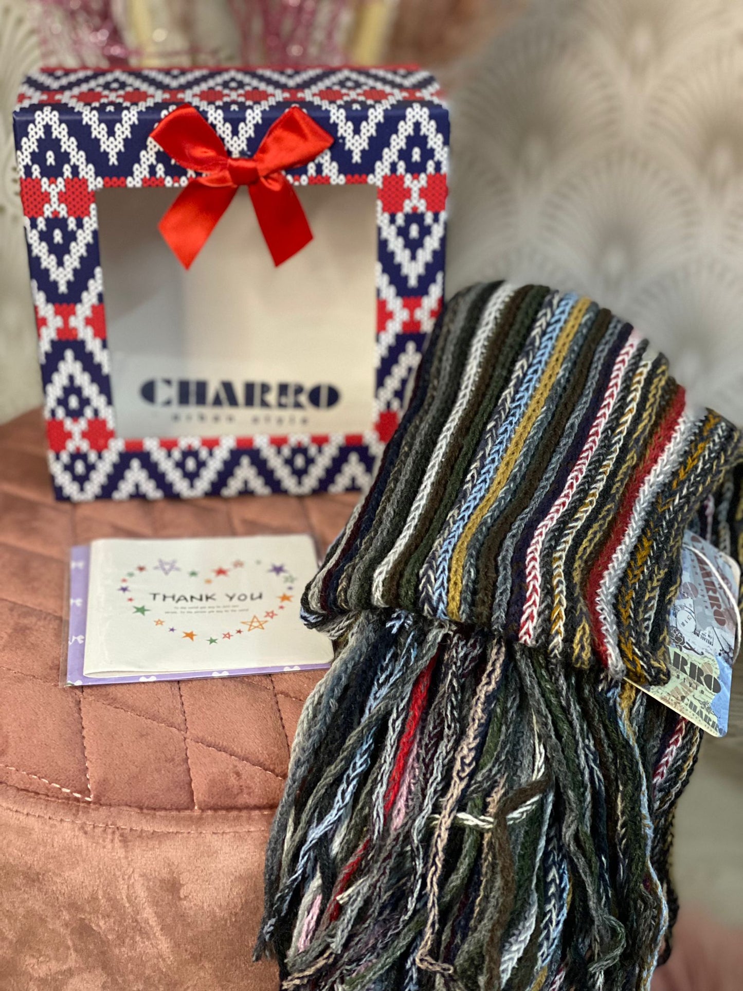 Sciarpa unisex rigata Charro