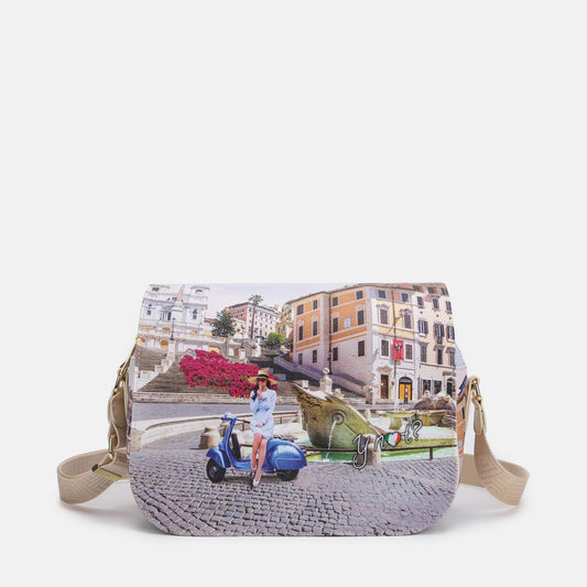 Ynot? Tracolla 2 scomparti Vacanza romana YES642