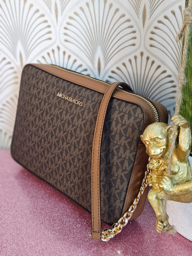 Tracolla Michael Kors Jet set item brown