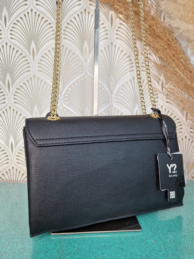 Ynot? Flap bag LVS001 nera