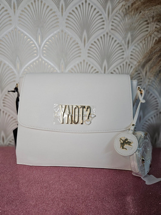 Ynot? Flap bag LVS006 white