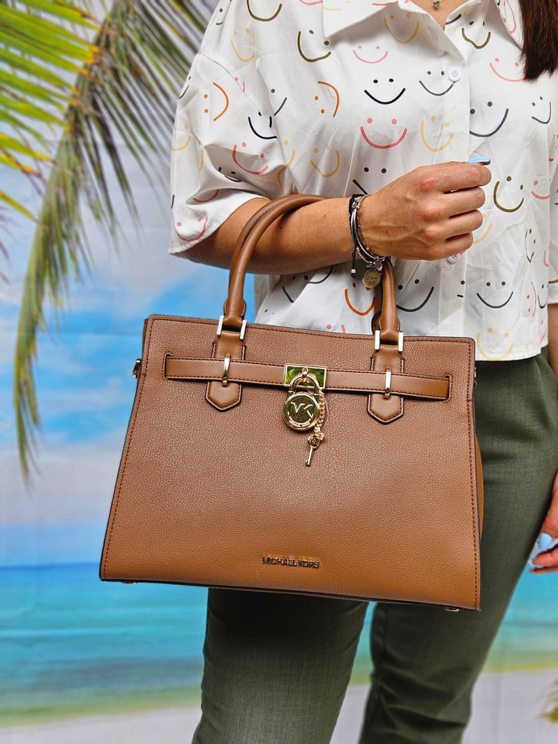 Borsa Michael Kors Hamilton cuoio