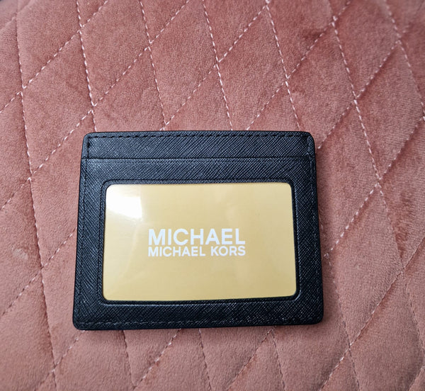 Portacarte Michael Kors jet set nero/oro