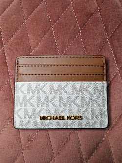 Portacarte Michael Kors jet set vanilla