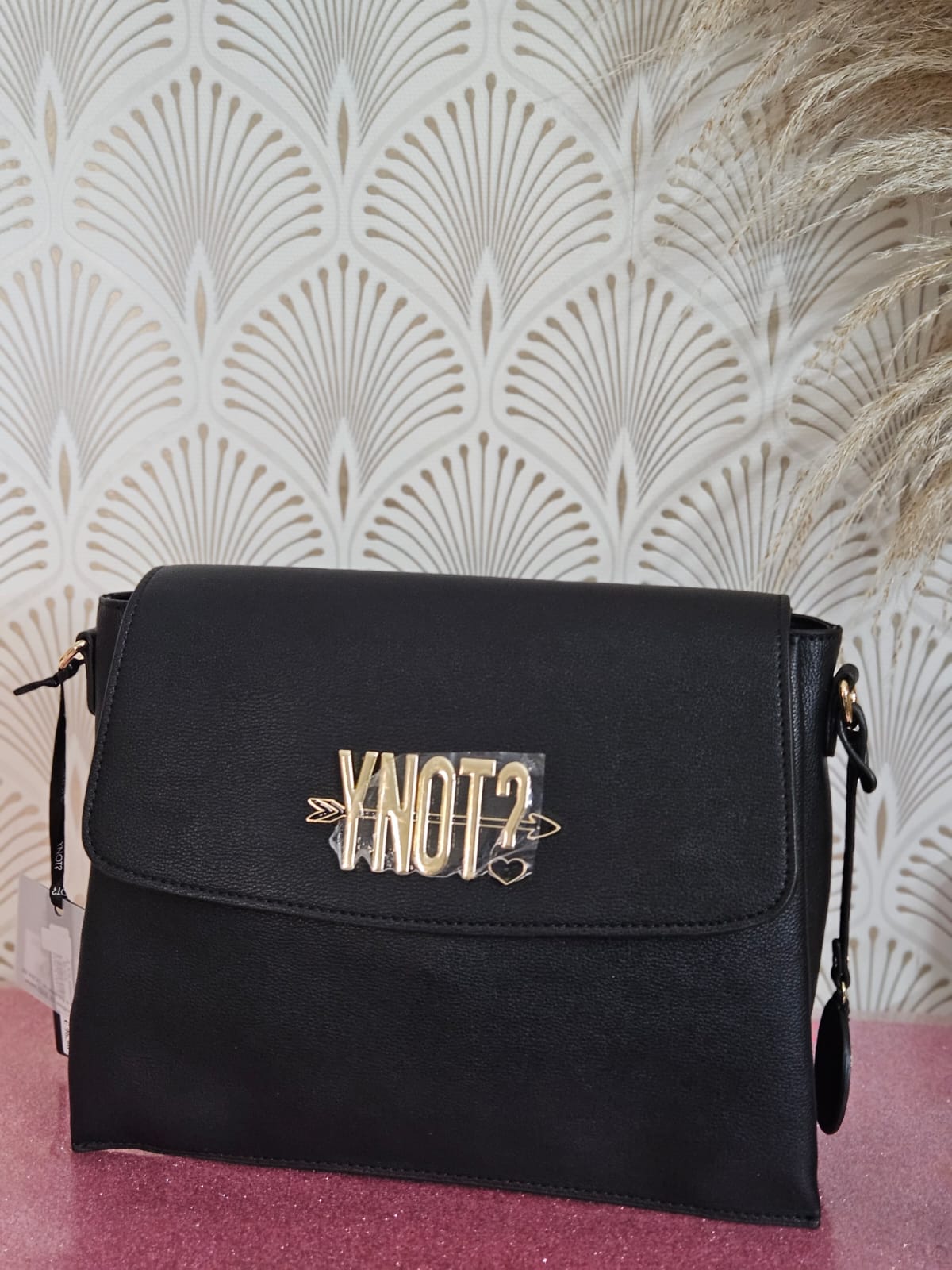 Ynot? Flap bag LVS006 black