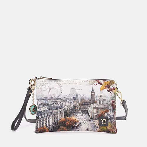 Ynot? Clutch bag YES303 LONDON BERRY