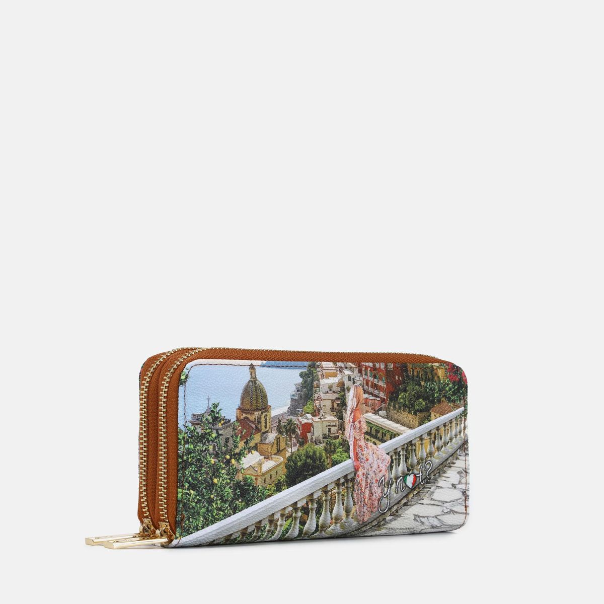 Ynot? Portafoglio doppia zip Dreaming Coast YEs568