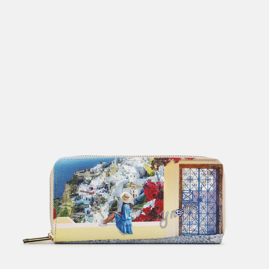 Ynot? Portafoglio doppia zip Greek summer YES568