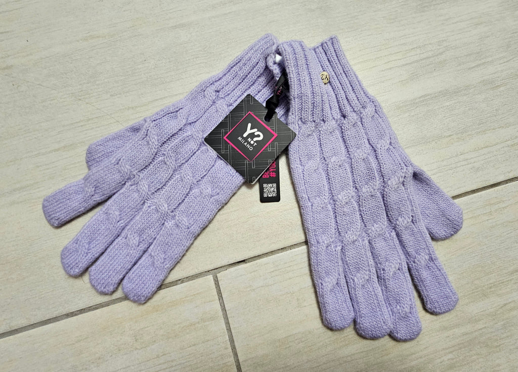 Ynot? Guanti in maglia GTR002 lilla