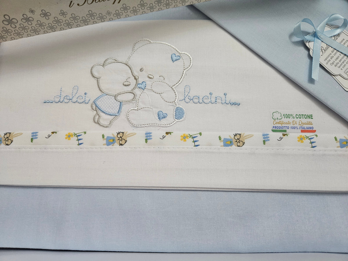 Completo culla orsetto azzurro