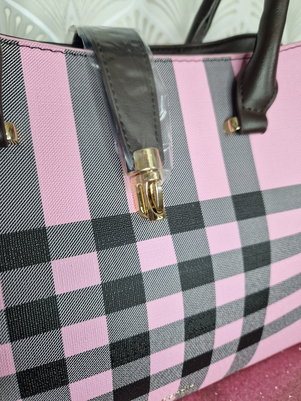 Borsa a mano rosa