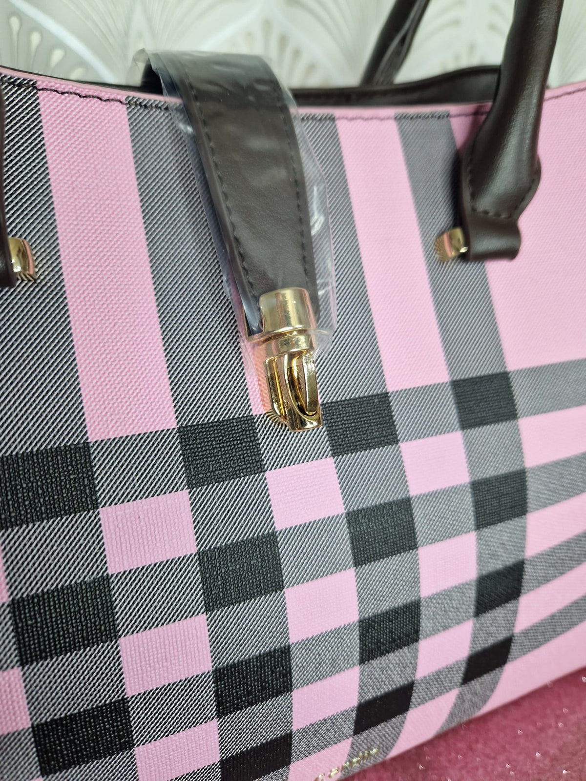 Borsa a mano rosa