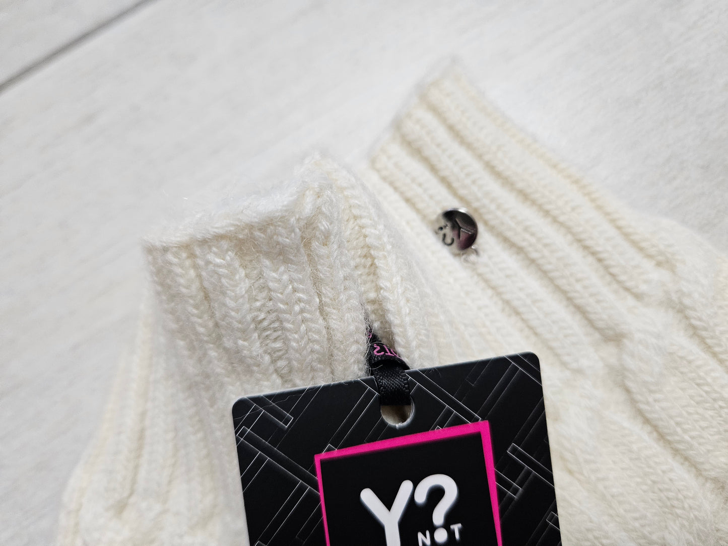 Ynot? Guanti in maglia GTR002 milk