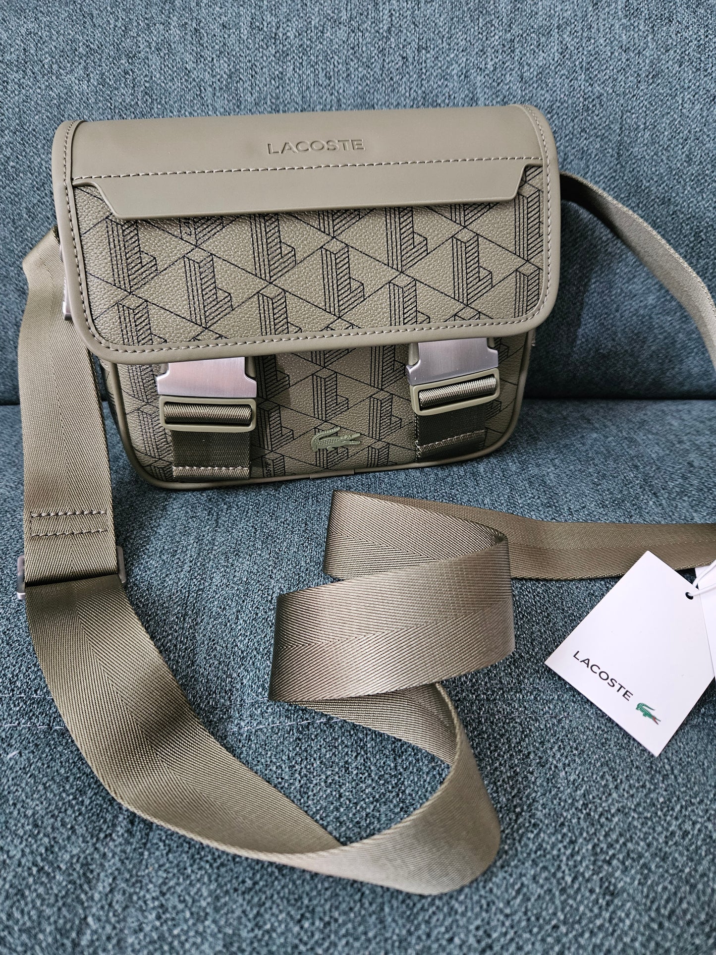 Tracolla Lacoste cachi