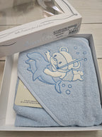 Accappatoio triangolo Delfino