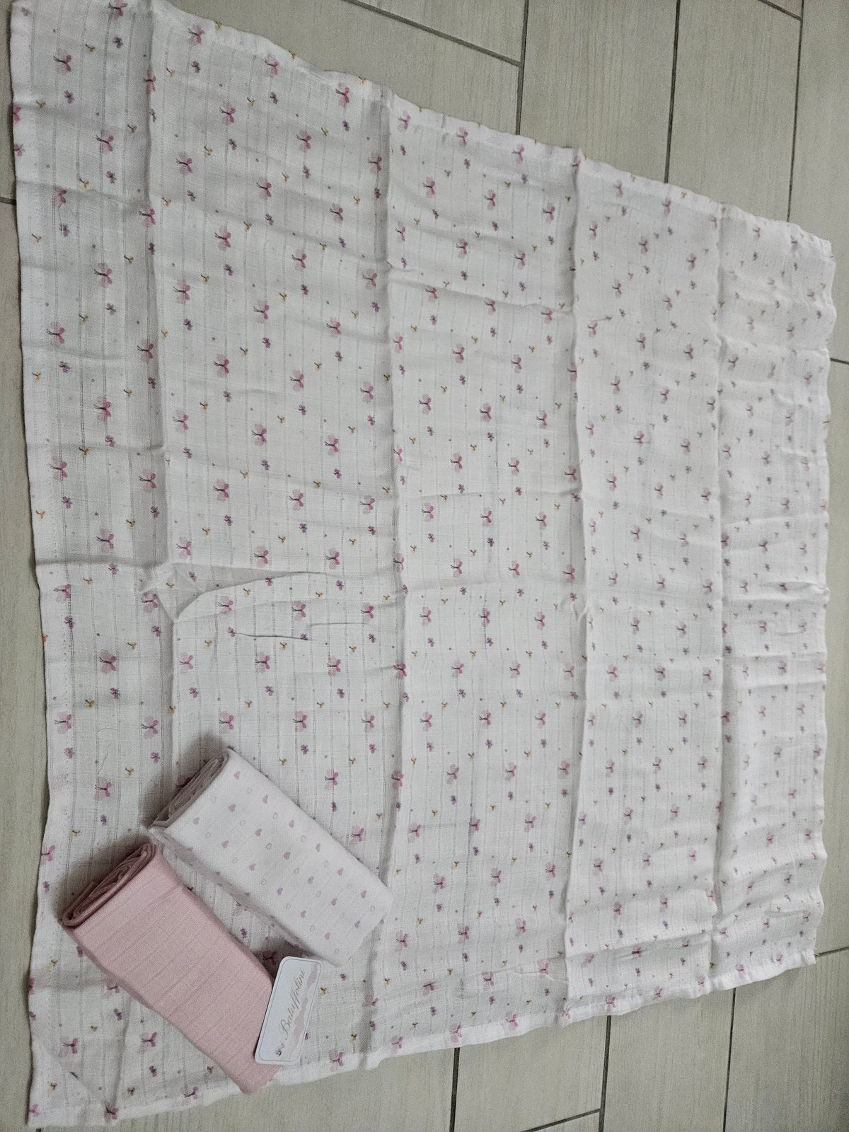 Quadrati i batuffolini rosa