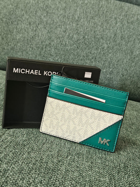 Portacarte MK bianco/verde