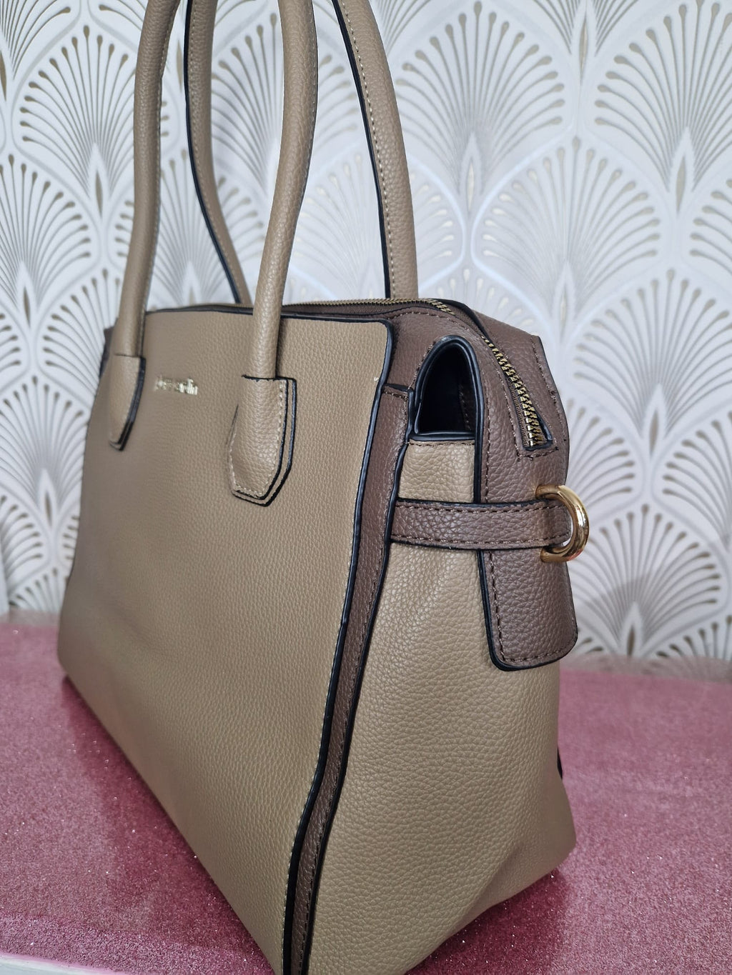 Borsa a mano taupe