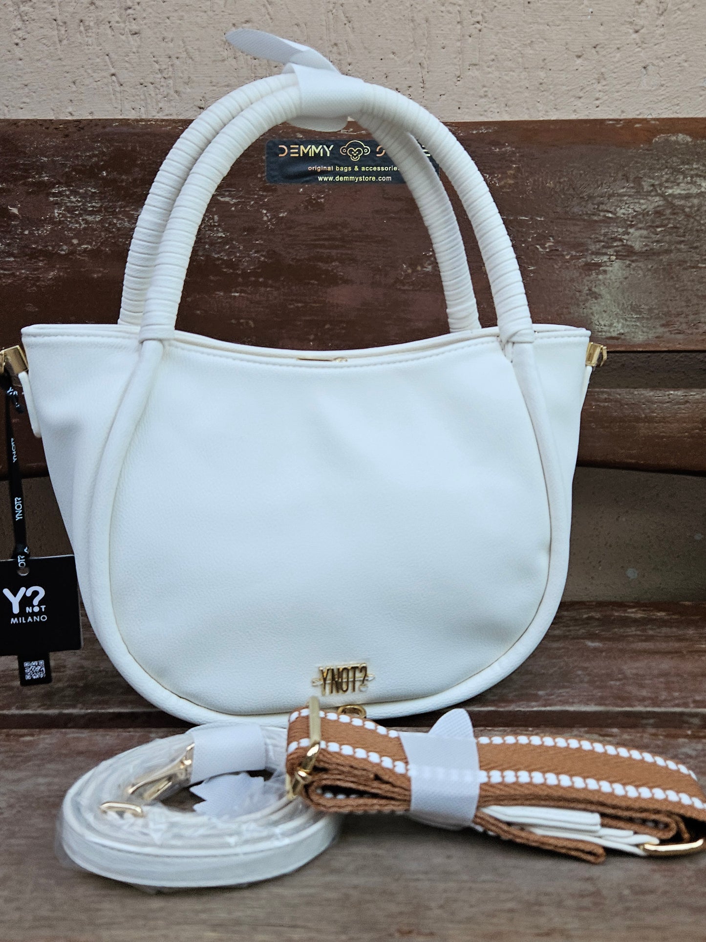 Ynot? Mini borsa FAN006 white