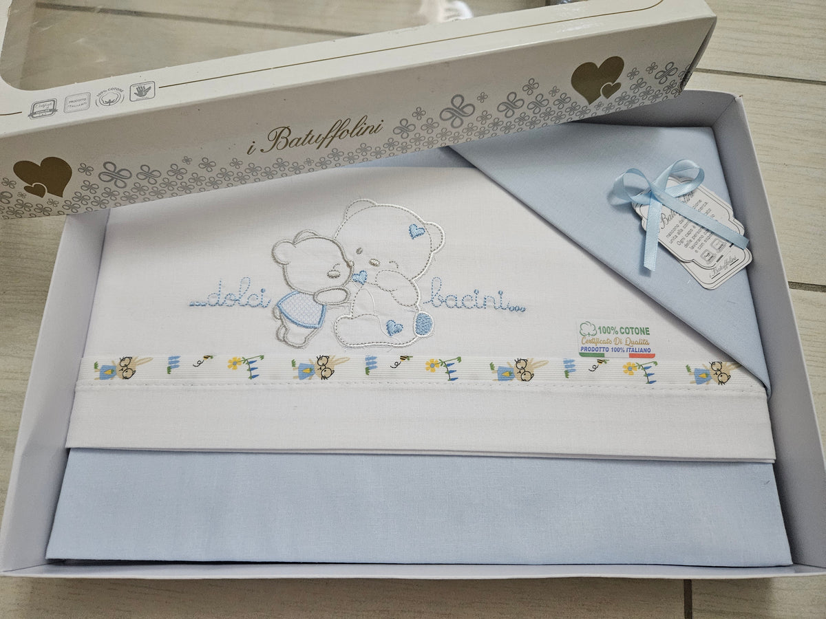 Completo culla orsetto azzurro