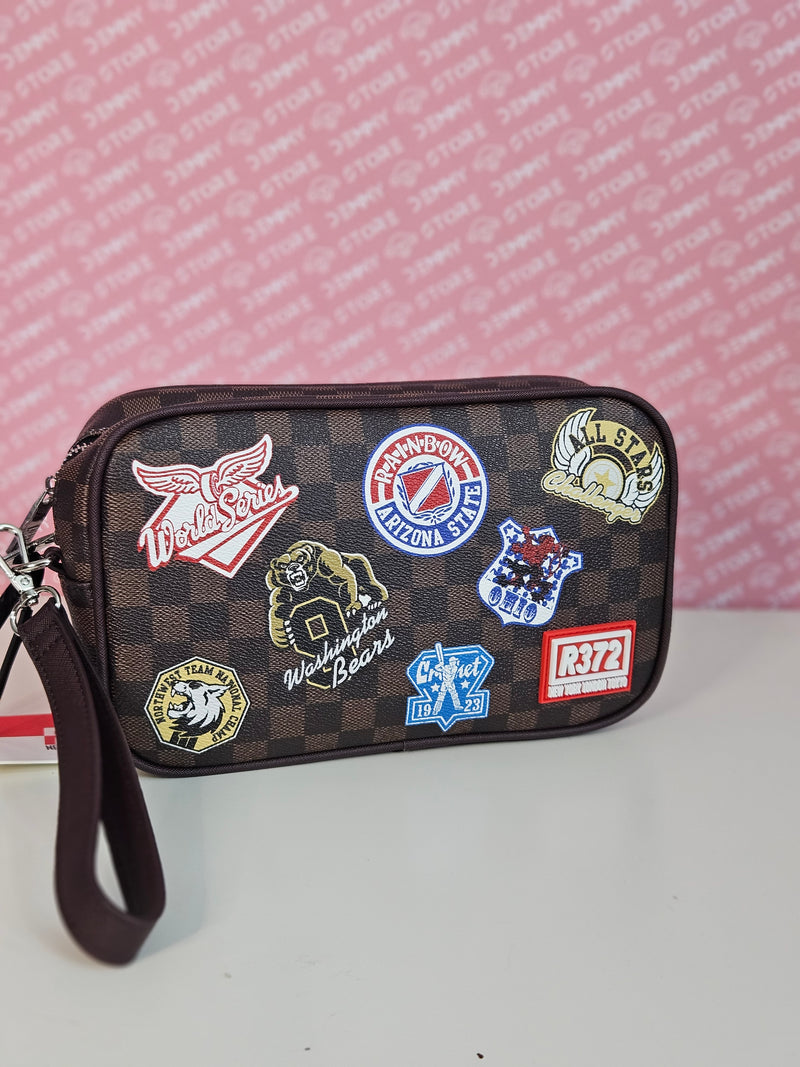 POCHETTE PATCH MARRONE