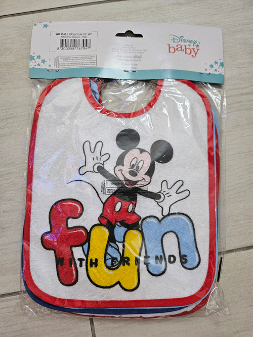 6 bavaglini Mickey Mouse