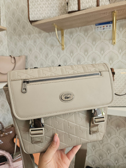 Tracolla uomo beige