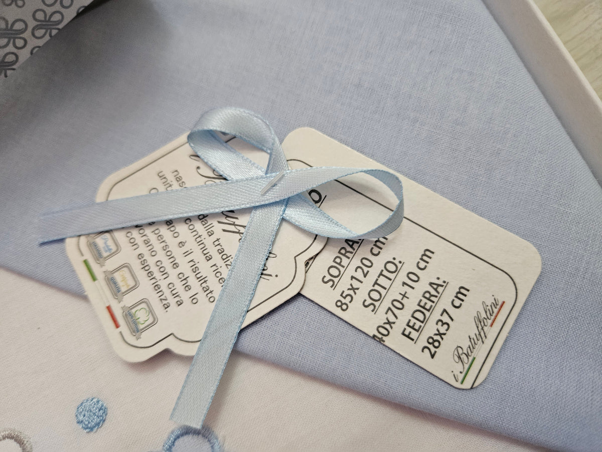 Completo i batuffolini azzurro