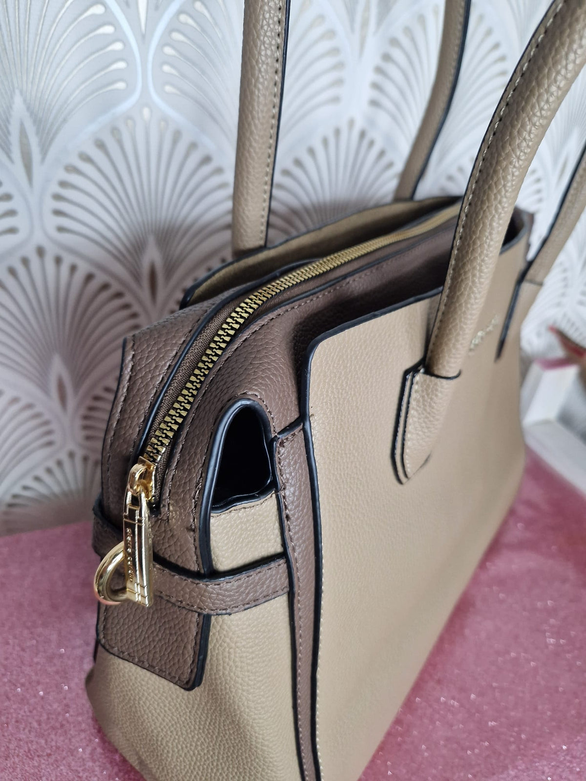 Borsa a mano taupe