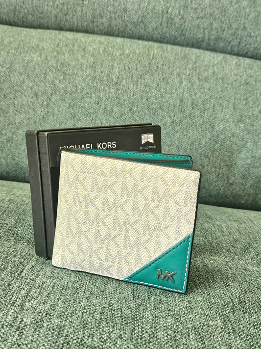 Portafoglio Cooper bianco/verde