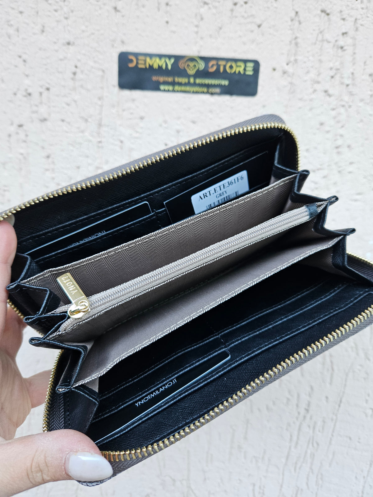 Ynot? Portafoglio ETE361 grey