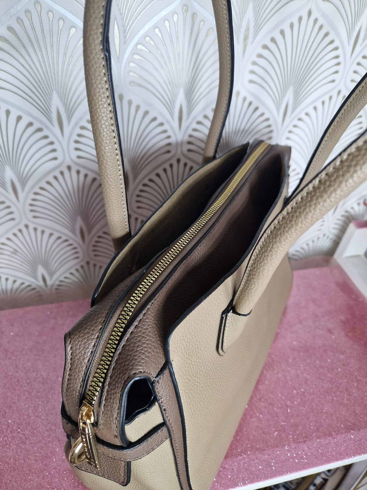 Borsa a mano taupe